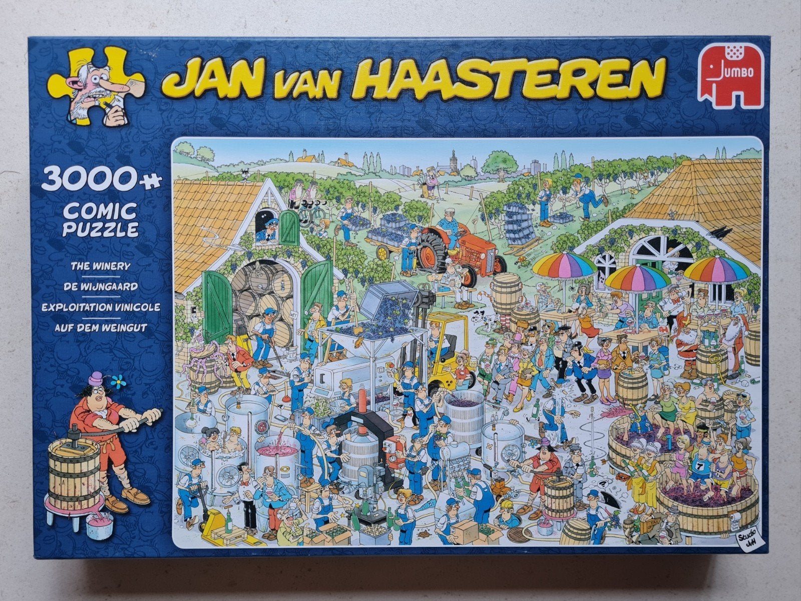 Jan van Haasteren De Wijngaard  3000 stukjes, Hobby en Vrije tijd, Denksport en Puzzels, Ophalen of Verzenden, Meer dan 1500 stukjes