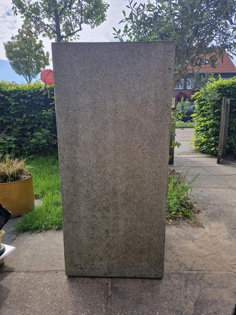 Grote rechthoekige buitenpot 100x45x45 cm, Ophalen, Gebruikt, 40 cm of meer, Beton