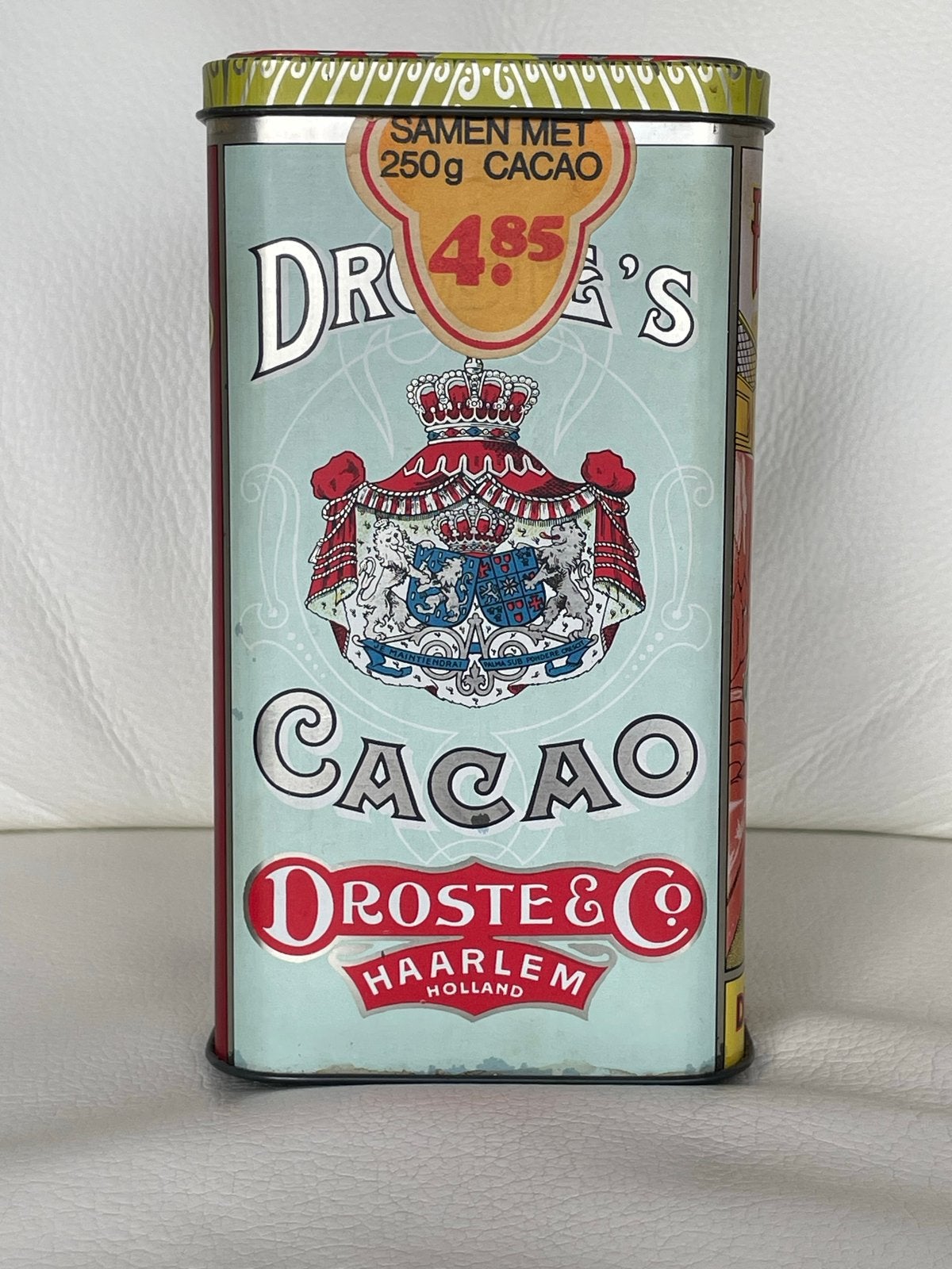 Vintage Droste Cacao Blik - Haarlem Holland, Antiek en Kunst, Ophalen of Verzenden