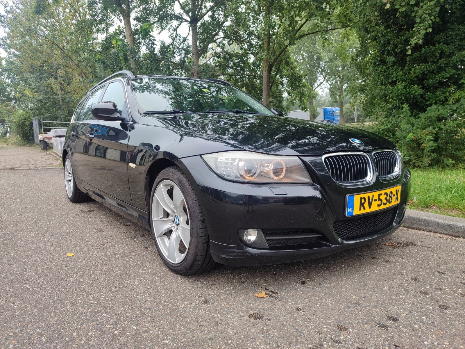 BMW 3-Serie 3.0 I 325 Xdrive LCI Touring 2009 Zwart, Auto's, 13 km/l, Zwart, Automatische klimaatregeling, Leder en Stof