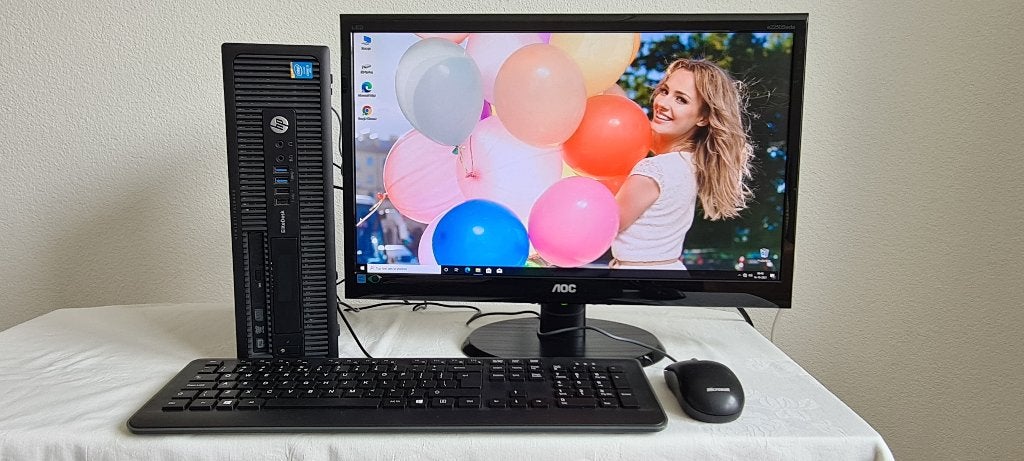 Basis Lichte Game PC i5 W11 SSD + HDD Lcd 22" Wi-Fi 16GB Ram, Hp, Gebruikt, Met monitor, Ophalen of Verzenden