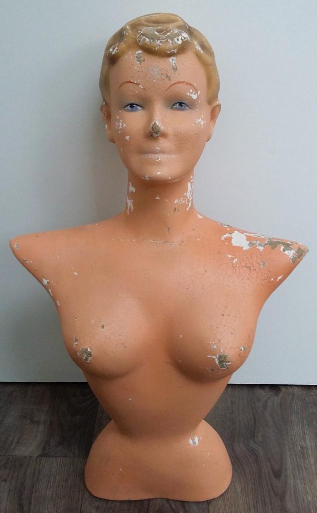 Omstreeks 1920 - 1930 Mannequin Paspop Etalage Winkel Pop, Antiek en Kunst, Ophalen of Verzenden