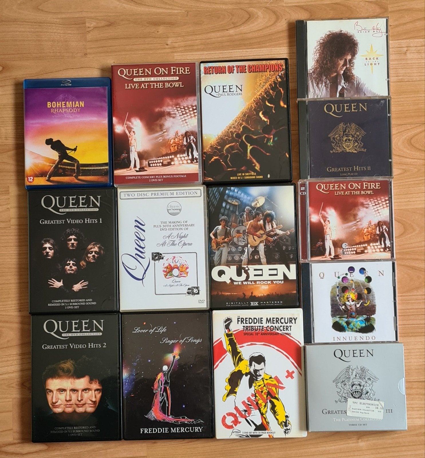 Grote Queen Collectie: Blu-ray, DVD's en CD's, Vanaf 12 jaar, Ophalen of Verzenden, Gebruikt, Boxset