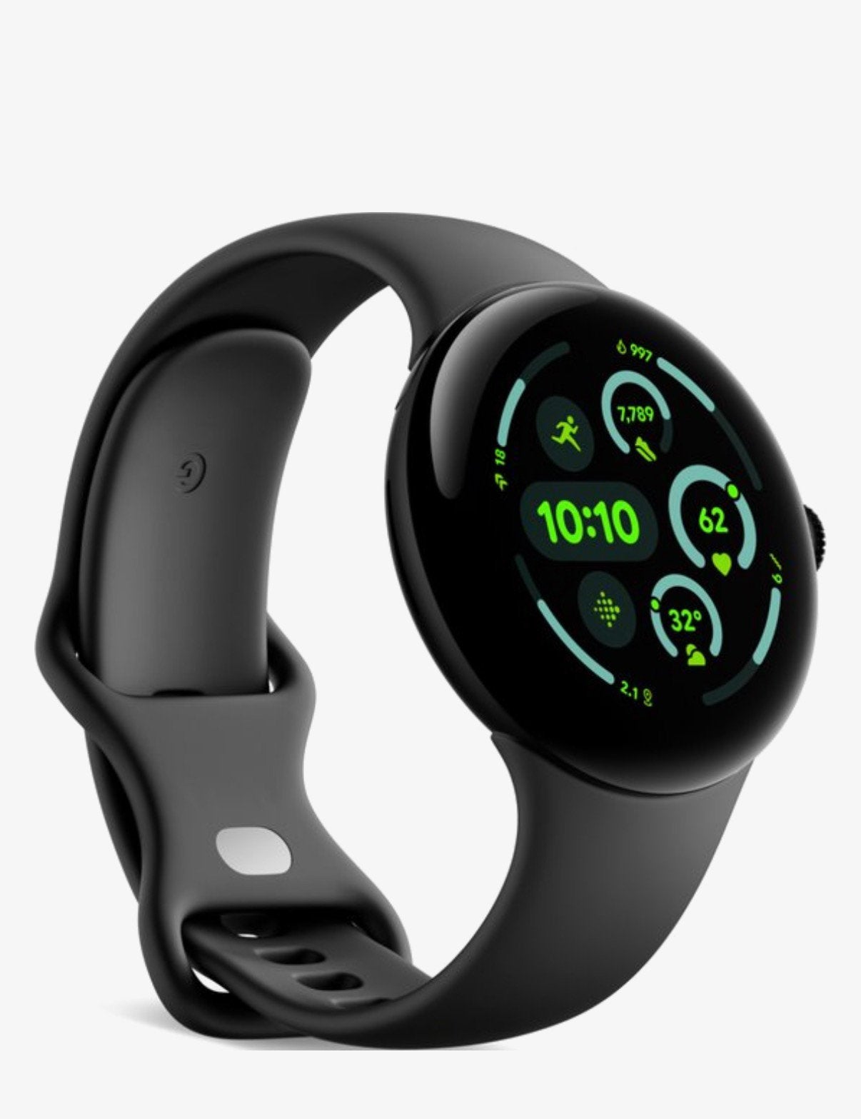 Google Pixel Watch 3 (45mm) WiFi Obsidian factuur + garantie, Sieraden, Tassen en Uiterlijk, Hartslag, Zwart, Nieuw, Google