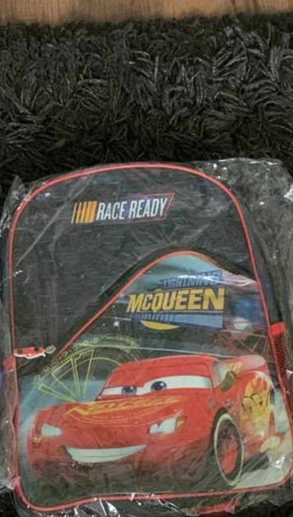 Cars Bliksem McQueen rugzak schooltas zwart - nieuw, Ophalen of Verzenden, Nieuw, Disney of Dora, 30 tot 45 cm