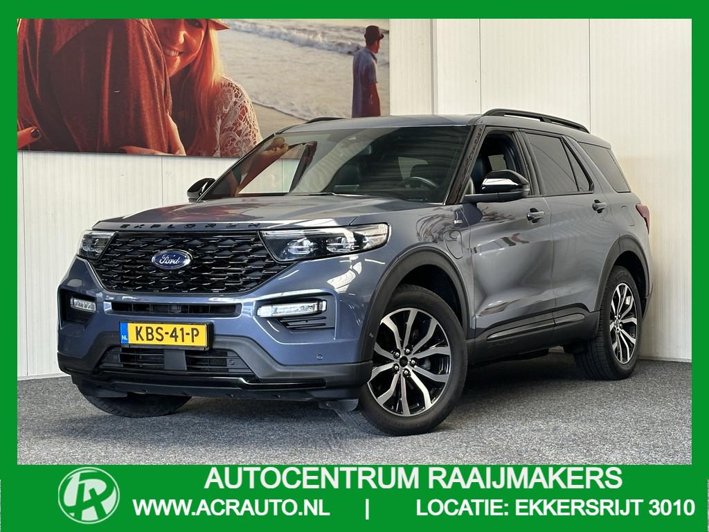 Ford Explorer 3.0 V6 ECOBOOST PHEV ST-LINE 7 PERSOONS NAVIGA, Auto's, Ford, Automaat, Gebruikt, Zwart, Blauw