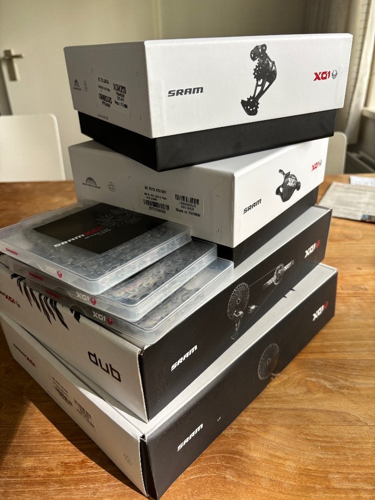 Nieuwe SRAM Eagle X01 12 speed groep incl carbon crankset, Crankstel of Pedalen, Nieuw, Ophalen of Verzenden, SRAM