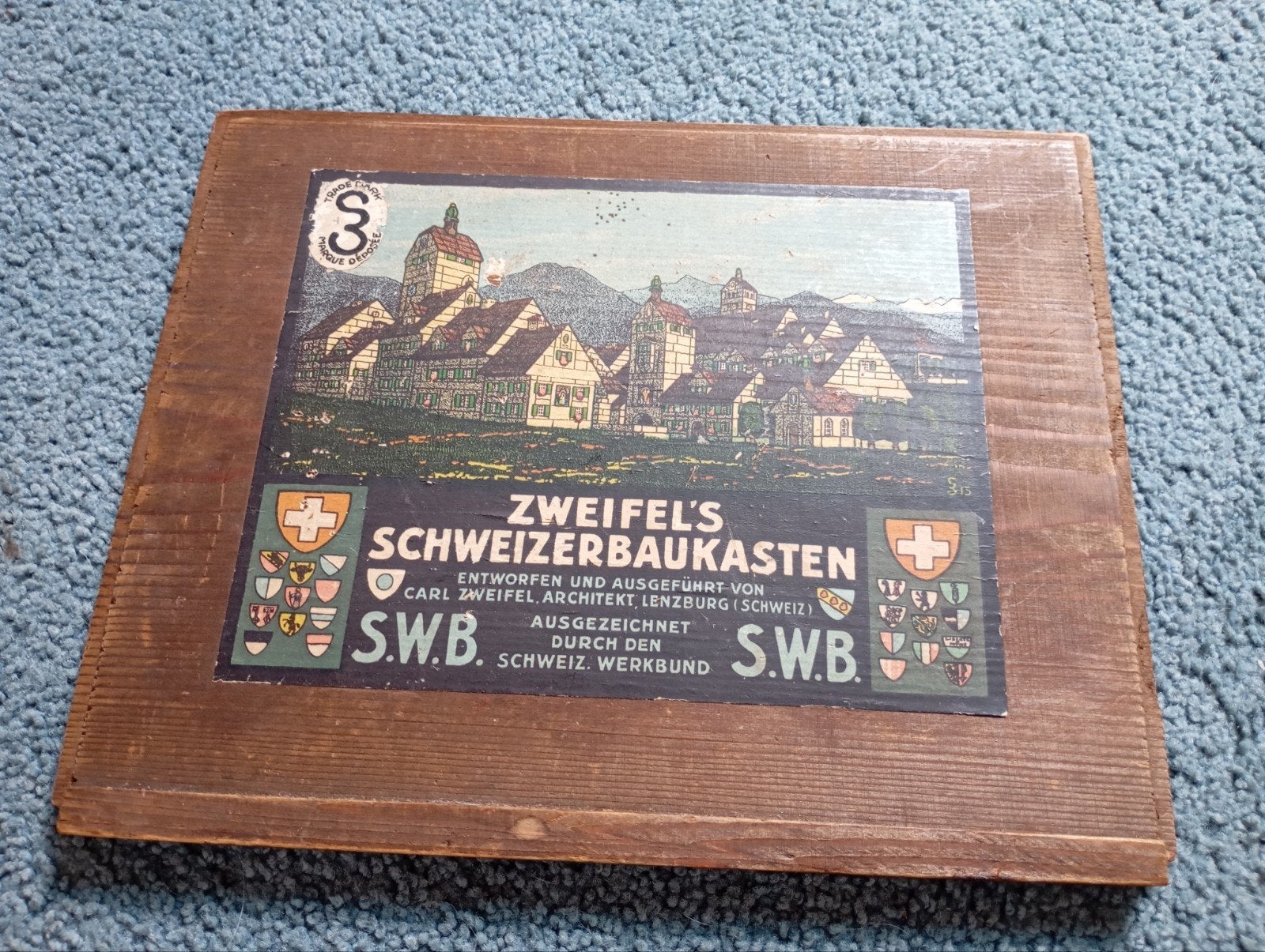vintage Schuif Deksel Zweifel's SWB 1915, Antiek en Kunst, Curiosa en Brocante, Ophalen of Verzenden