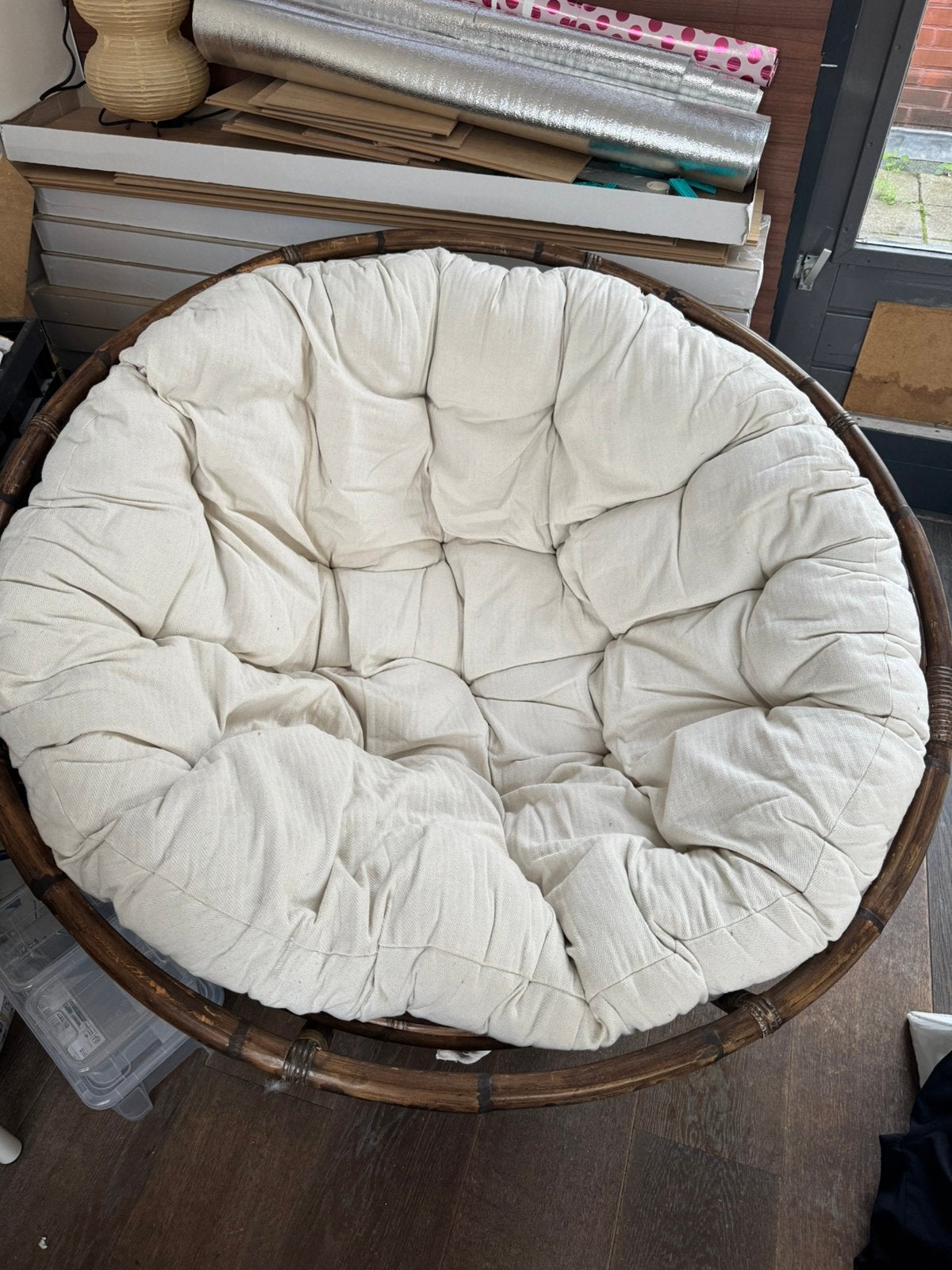Papasan stoe, Ophalen, Zo goed als nieuw