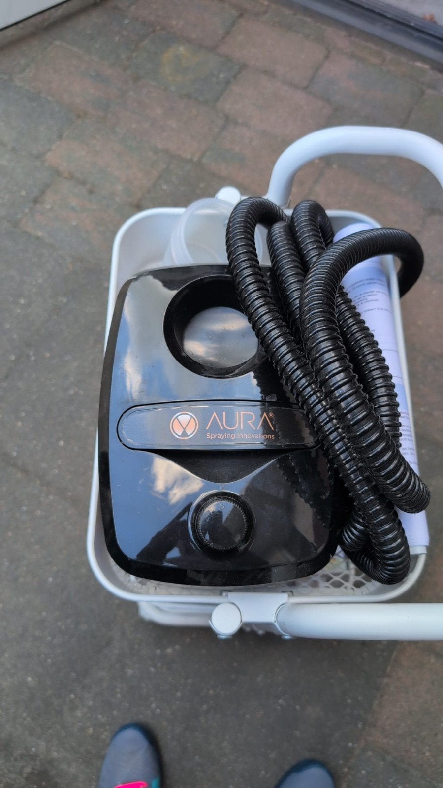 Aura Allure Spray Tan Machine met Cabine en Accessoires, Ophalen, Zo goed als nieuw