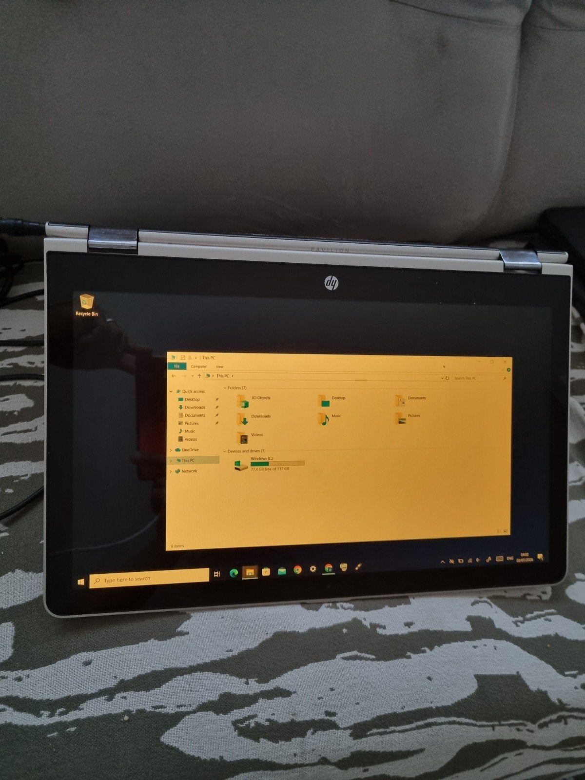 HP Pavilion x360 15-cr0000 convertible laptop, Computers en Software, Windows Laptops, Ophalen, 8 GB, Met touchscreen, Zo goed als nieuw