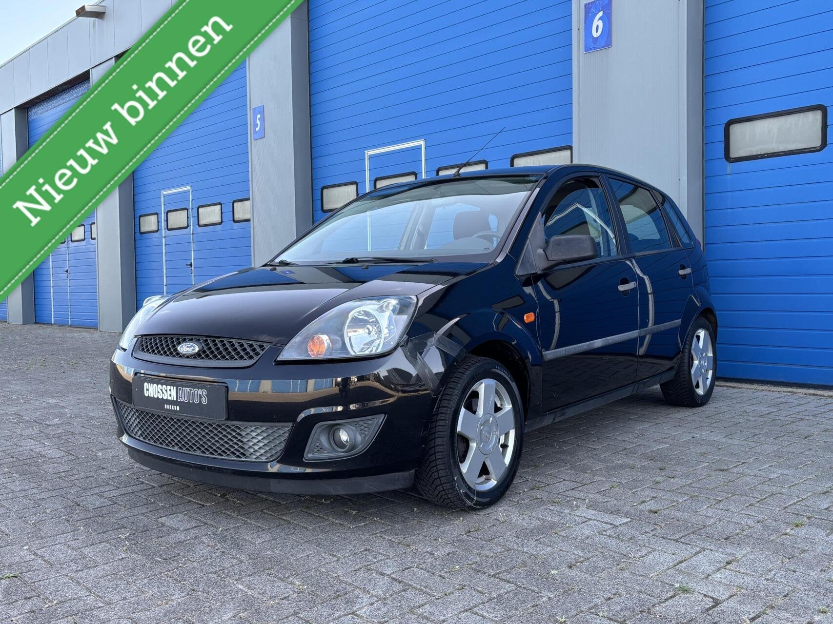 Ford Fiesta 1.3-8V Style, 5DRS, Airco, Trekhaak, NW APK!, 1299 cc, Stof, Zwart, 4 cilinders