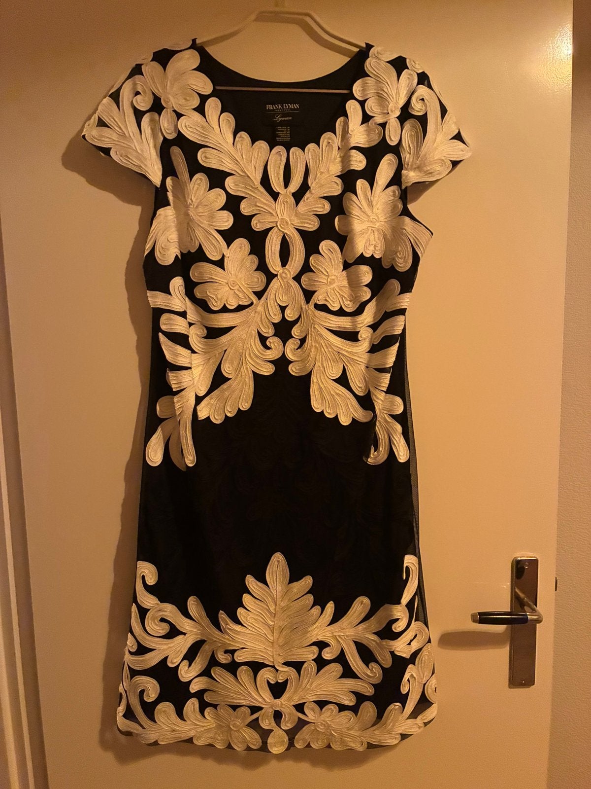 Prachtige feestjurk, Kleding | Dames, Blauw, Maat 42/44 (L), Frank Leyman, Ophalen of Verzenden