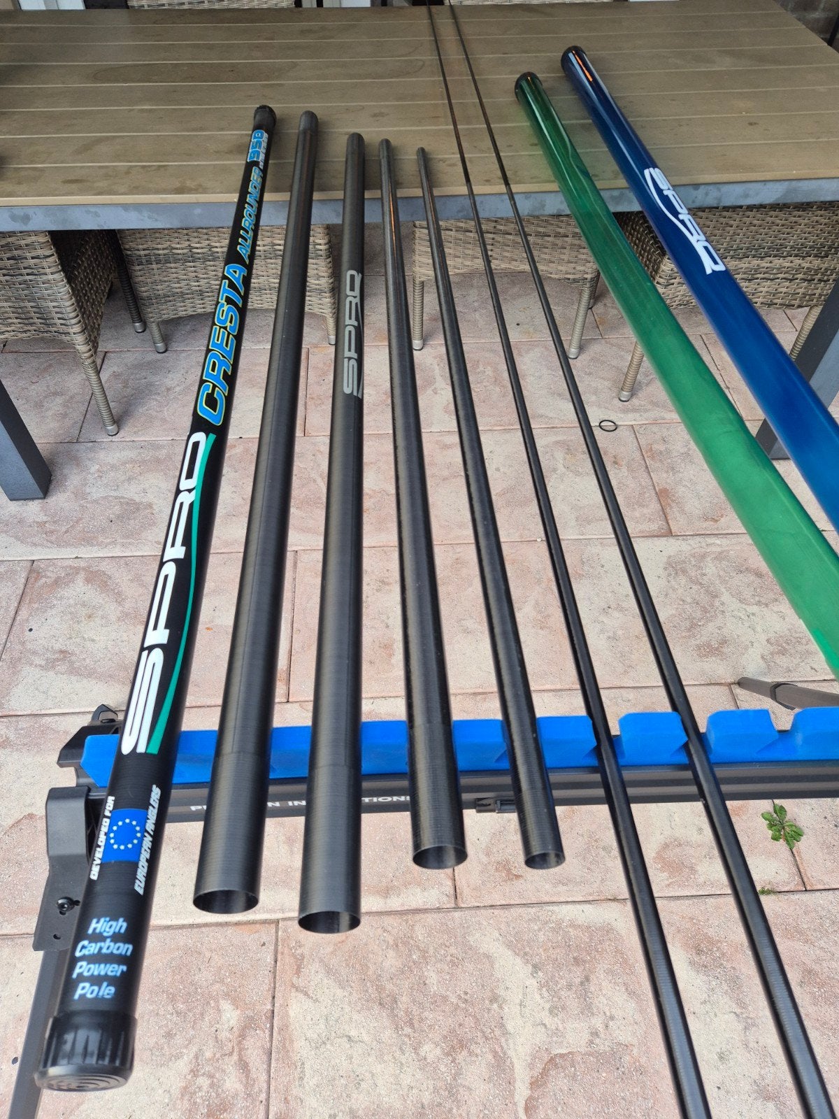 SPRO Cresta Allround 9.5M Vaste Hengel met 2 topkits, Watersport en Boten, Ophalen, Gebruikt, Vaste hengel