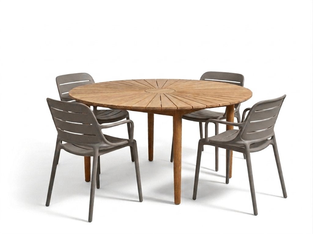 Foto 2 van Tuinset Teak | Rond 150cm | Opruiming > 50% korting