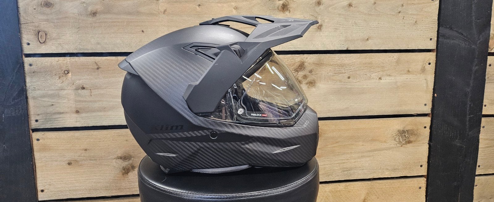 Klim X1 ALPHA Carbon Zwart Motorhelm Maat M, Overige merken, M, Ophalen of Verzenden, Tweedehands