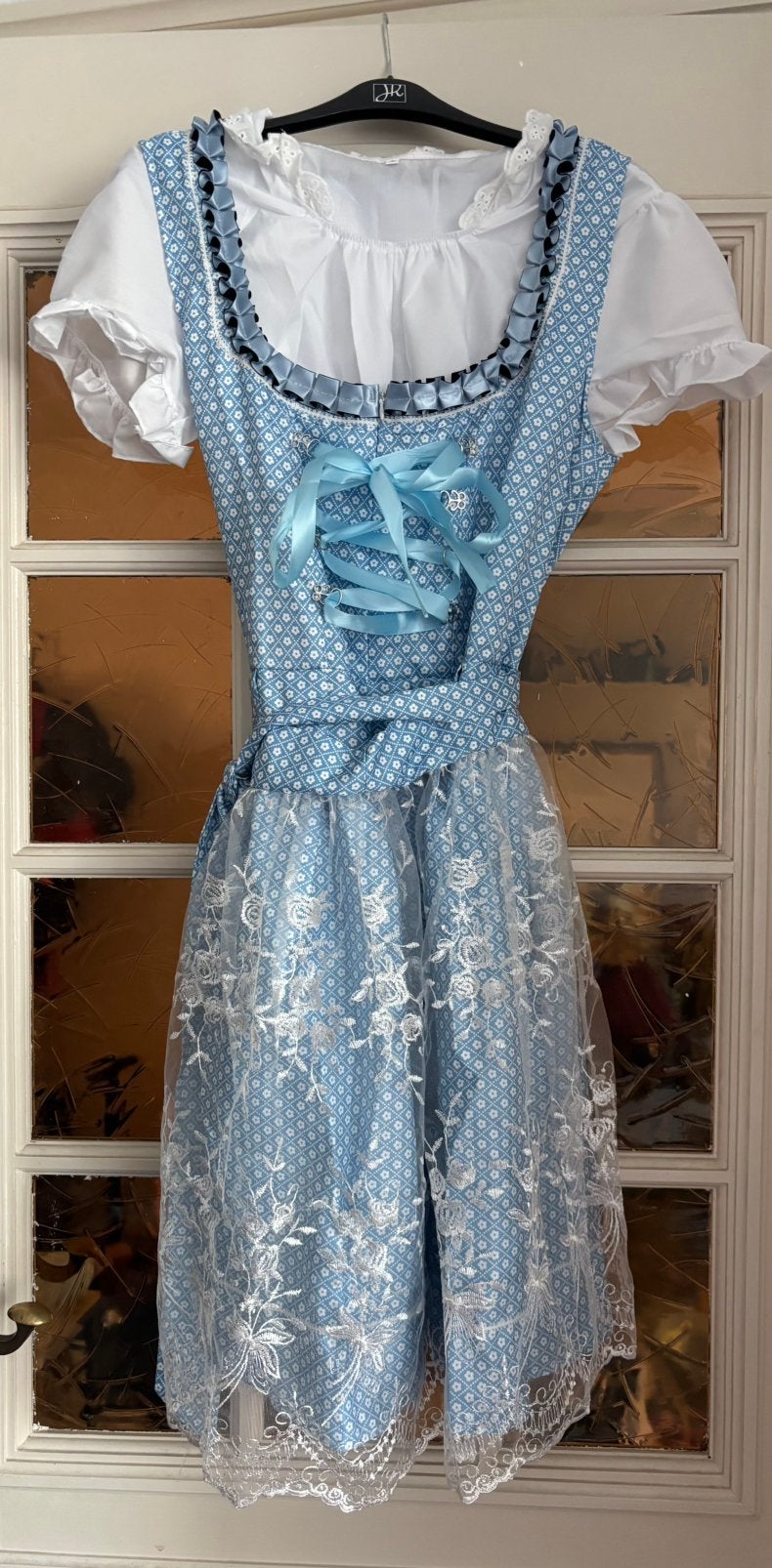 Lichtblauwe Dirndl jurk, Oktoberfest, Ophalen of Verzenden, Nieuw, Overige thema's