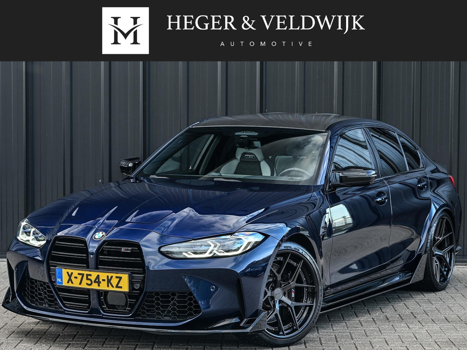 BMW 3-serie M3 xDrive Competition | Carbon | Laser Light | 3, Auto's, Automaat, Gebruikt, Euro 6, Blauw