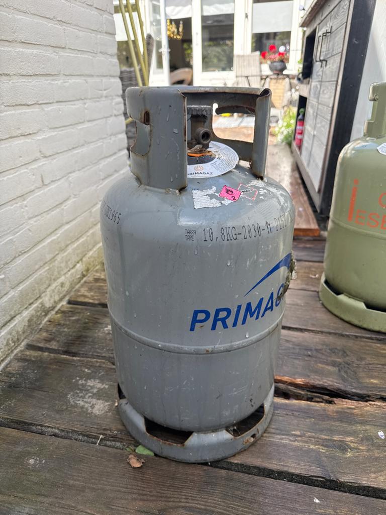 Lege Primagaz gasfles 10kg, Ophalen, Zo goed als nieuw