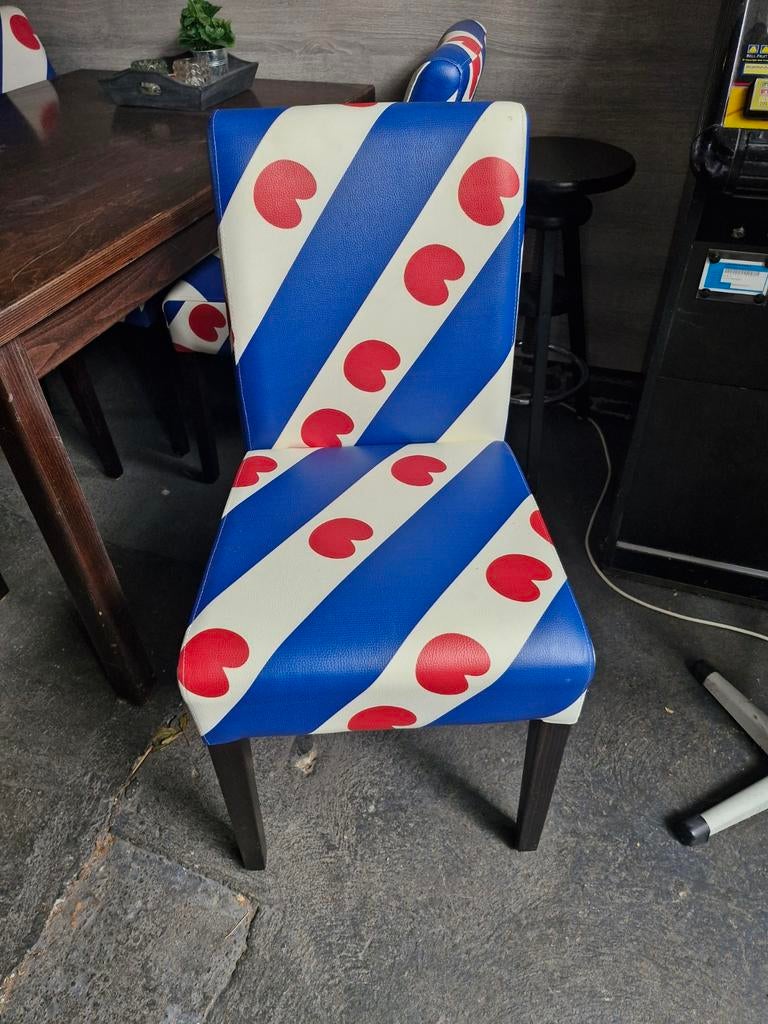 Zeer nette friesland stoelen! 6 stuks, Huis en Inrichting, Stoelen, Ophalen, -, Blauw, -