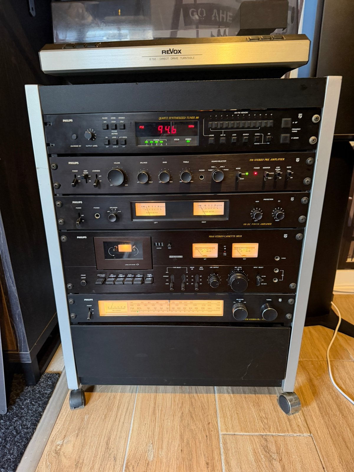 Te koop schitterend black tullip toren, Ophalen, Gebruikt, Cassettedeck, Losse componenten