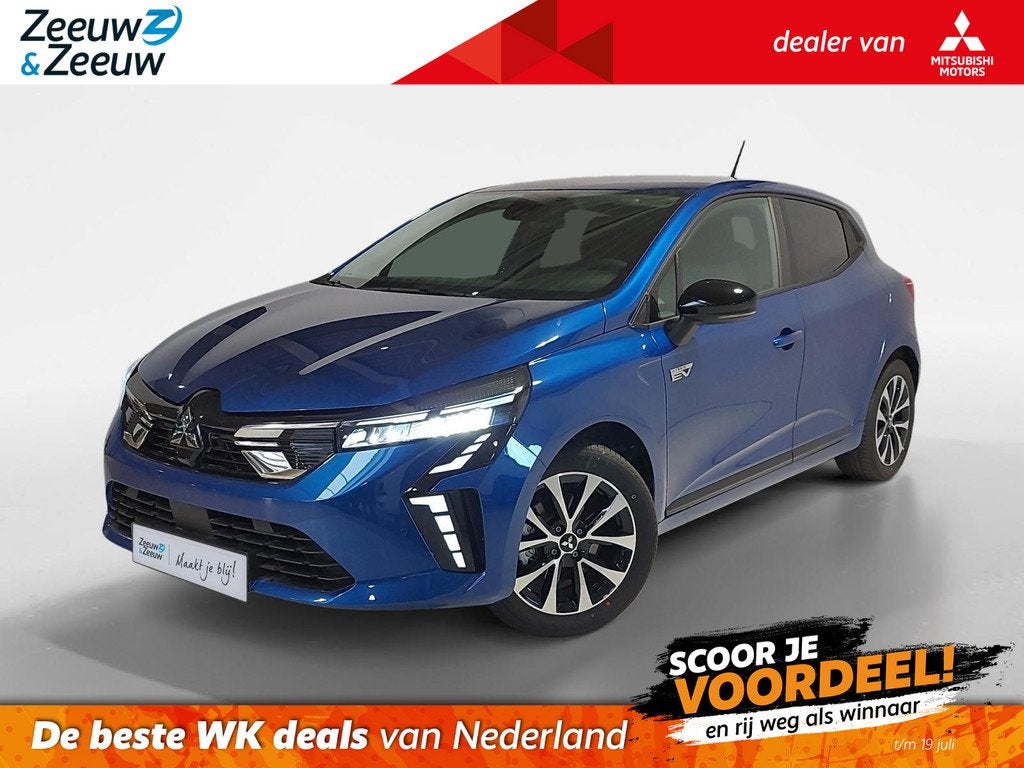 Mitsubishi Colt 1.6 HEV Intense Automaat | 4.000,- registrat, Auto's, 12 maanden, Stof, Euro 6, Blauw