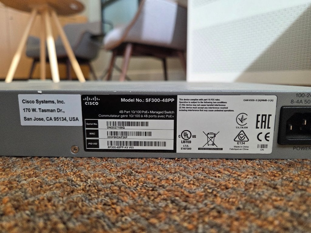 Cisco SF300-48PP, Ophalen, Gebruikt, Router, Cisco