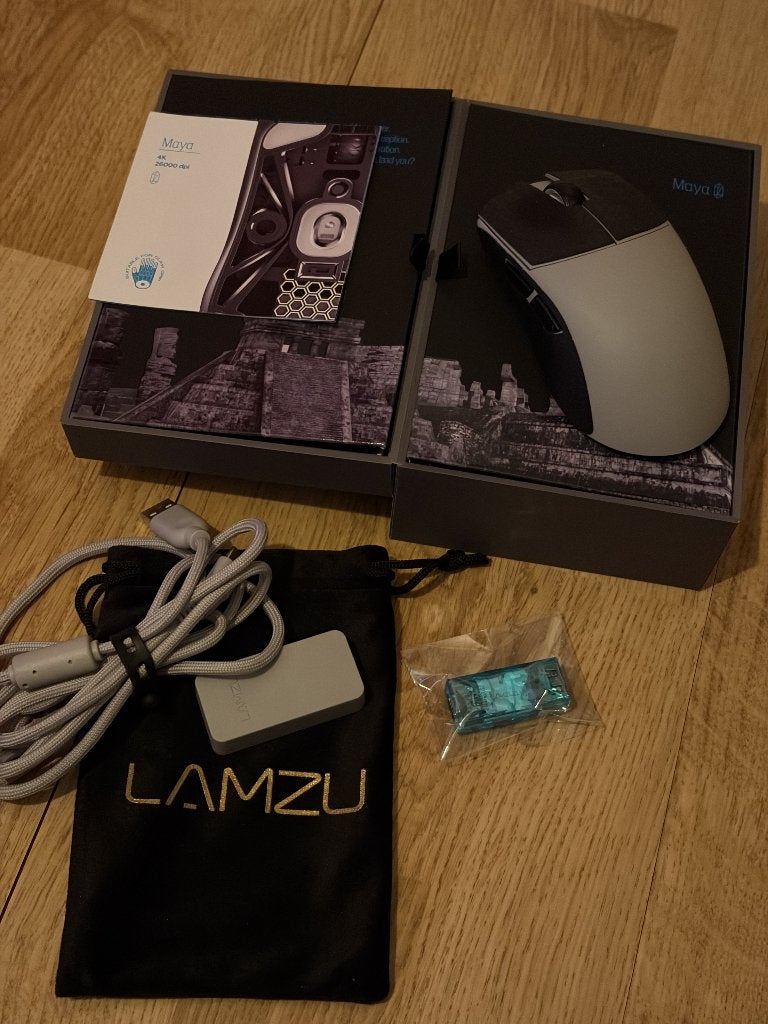 LAMZU Maya 4K Wireless Gaming Mouse, Computers en Software, Ophalen, Rechtshandig, Muis, Gaming muis