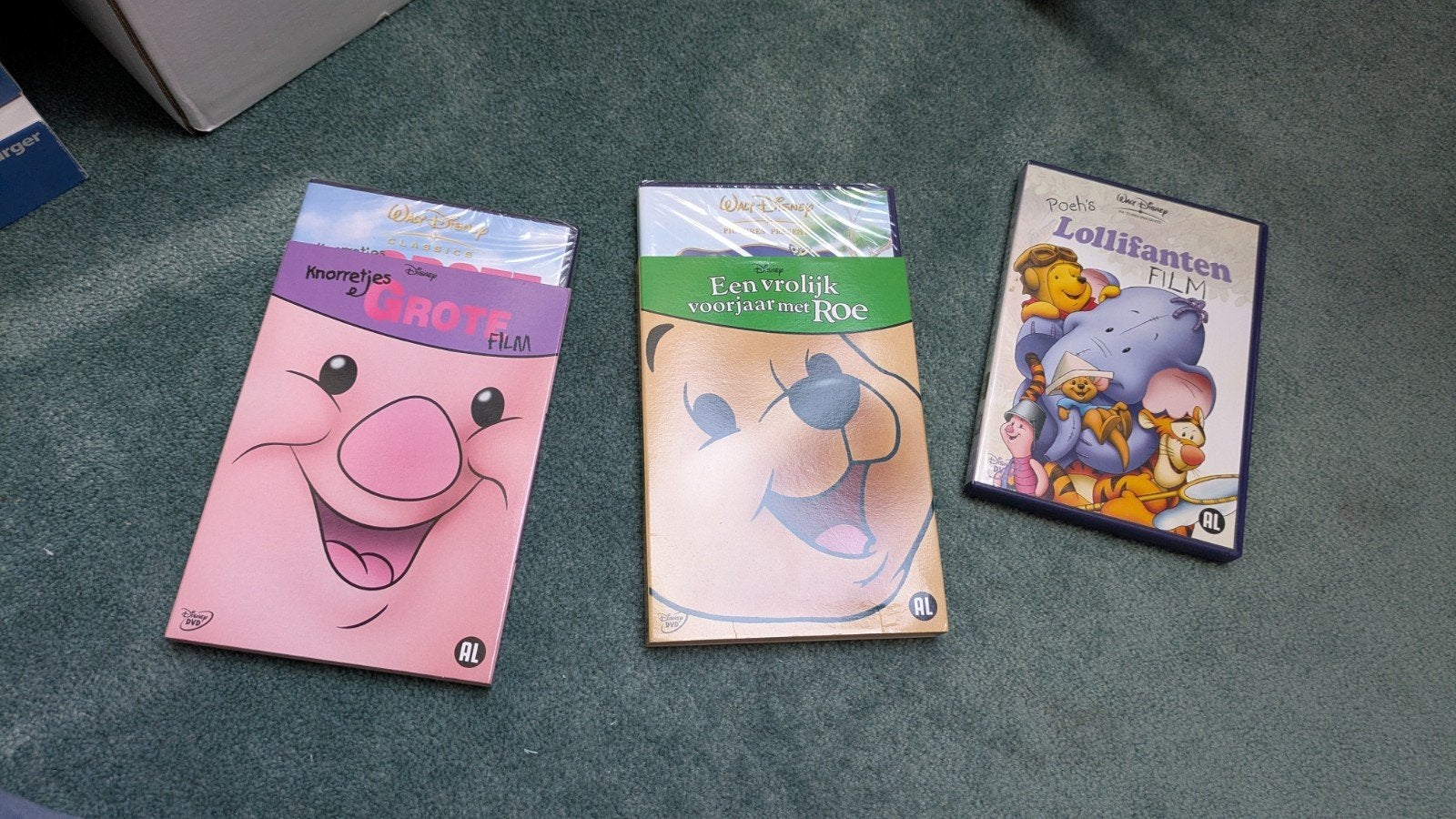 Winnie de Poeh DVDs in plastic, Knorretje, Roe, Lollifanten, Alle leeftijden, Nieuw in verpakking, Film, Ophalen of Verzenden