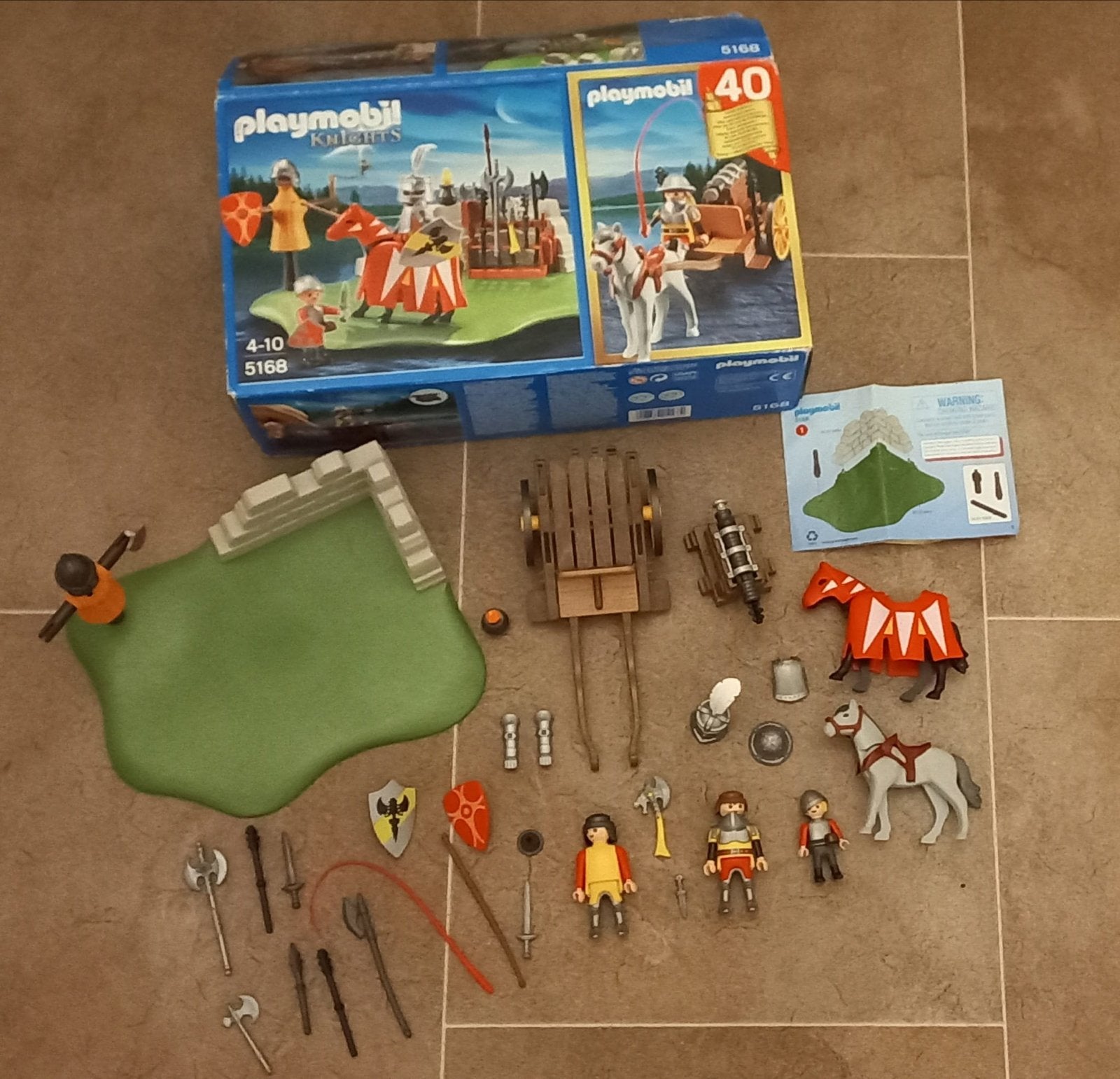 Playmobil Knights Set 5168 - Kasteel/Fort met Figuren, Gebruikt, Kasteel/Fort, Knights, Complete set