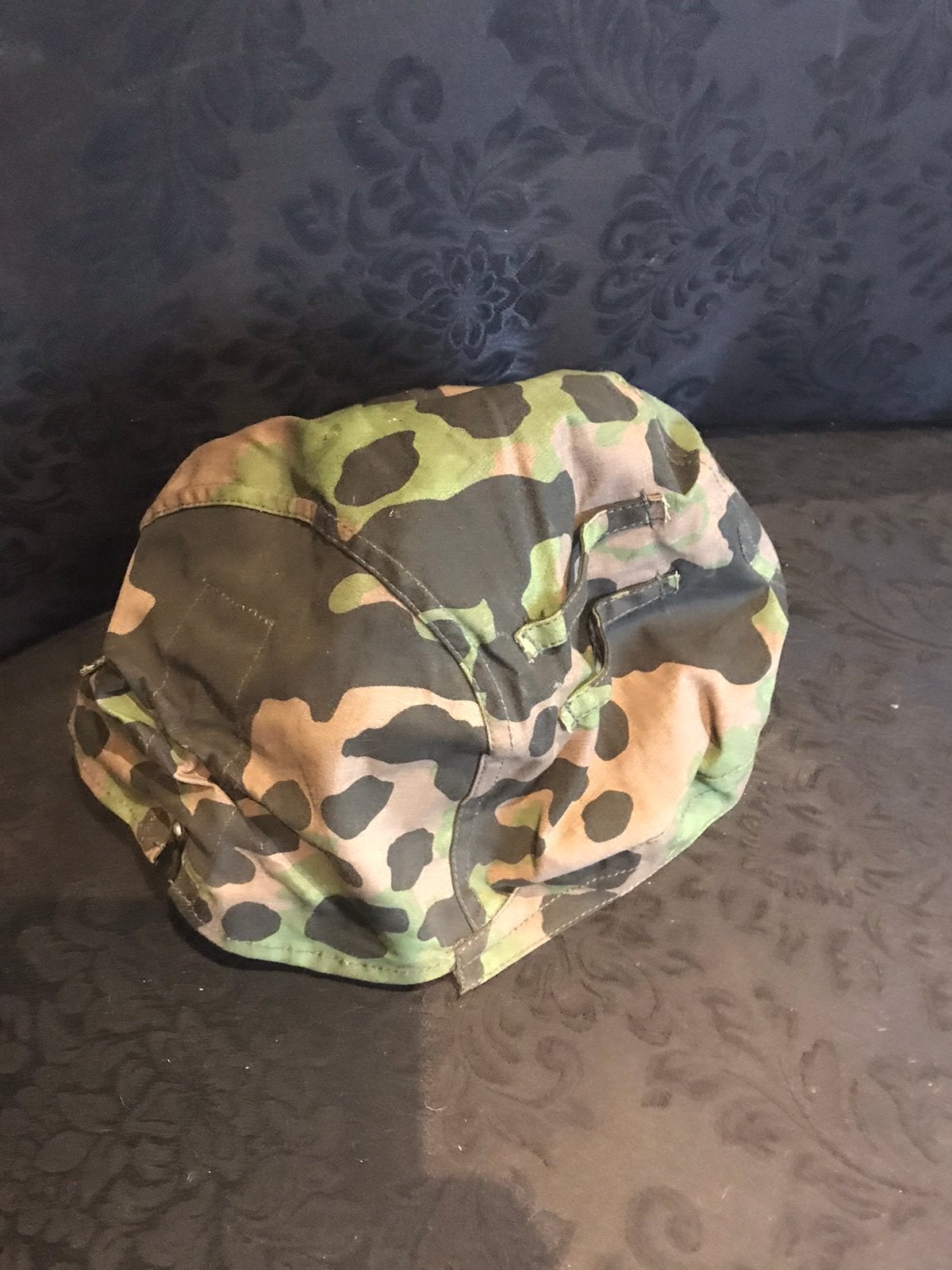 Repro camouflage duitse helm, Ophalen of Verzenden