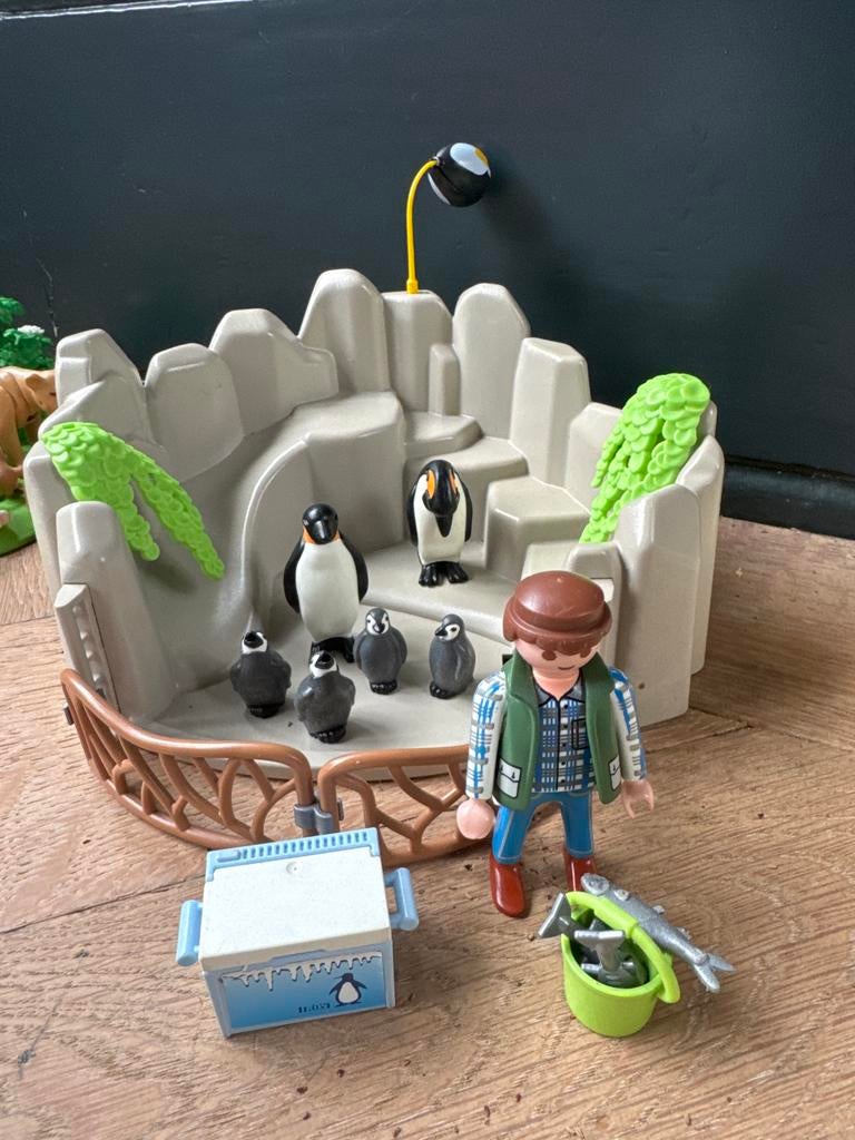 Playmobil Pinguïnverblijf met verzorger en accessoires, Ophalen of Verzenden, Gebruikt, Jongen of Meisje