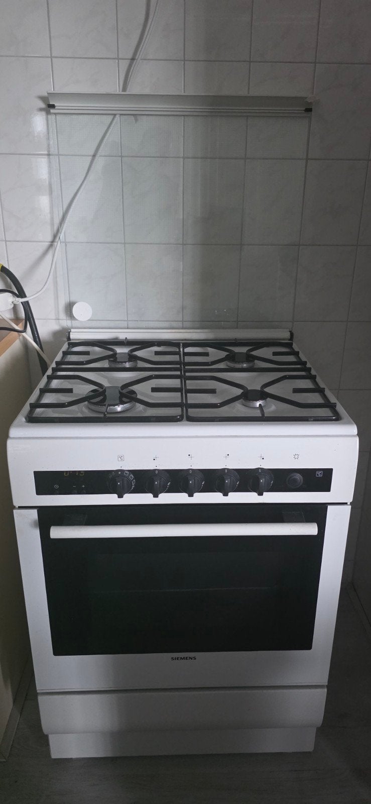 Siemens HM13120NL gasfornuis/electrische oven, Ophalen, Gebruikt, 60 cm of meer, 4 kookzones