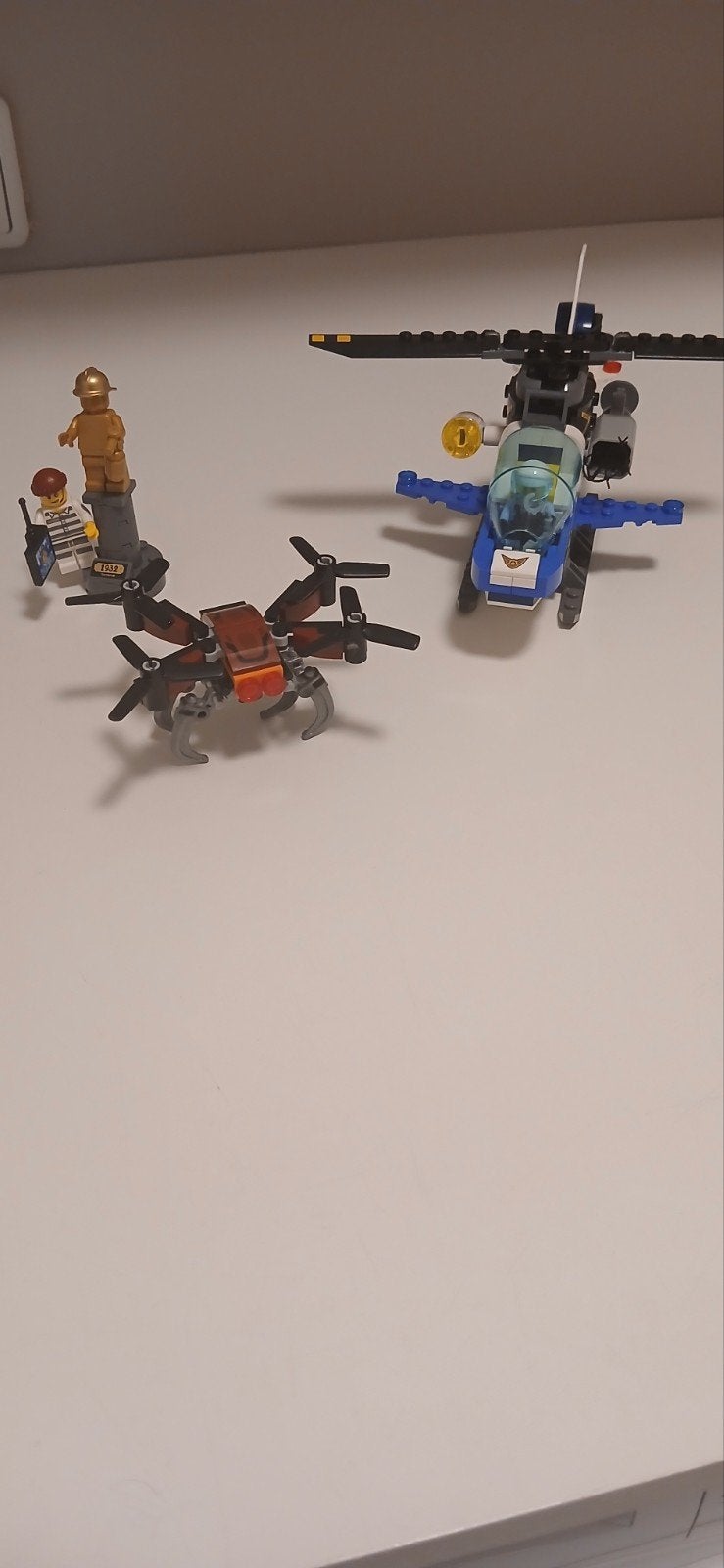 lego city helikopter met drone, City, Lego, Ophalen of Verzenden, Zo goed als nieuw