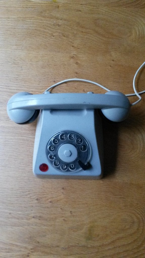 Kindertelefoon met draaischijf, Mehano tehnika 1977, plastic, Ophalen of Verzenden