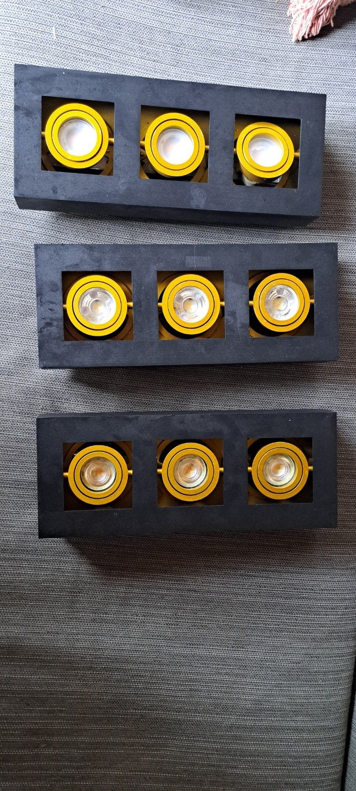 Lumidora (Rietveld Licht) armatuur voor 3x GU10 spots, Ophalen of Verzenden, Zo goed als nieuw