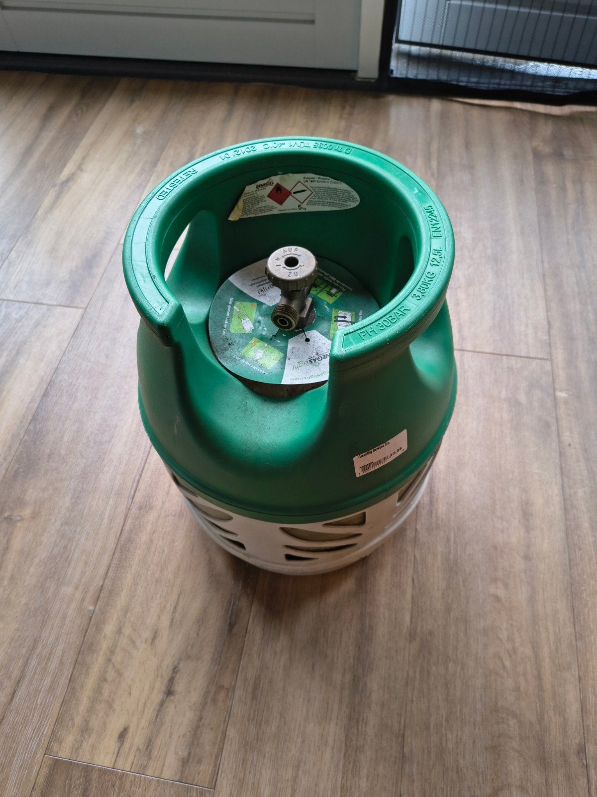 Benegas Light gasfles (halfvol), Ophalen, Gebruikt, Benegas