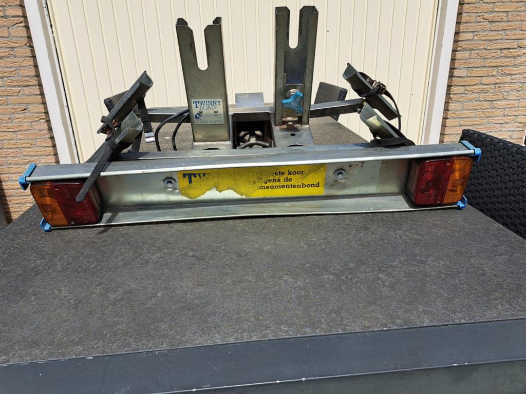 Twinny Load trekhaak fietsendrager voor 2 fietsen, Ophalen of Verzenden, 2 fietsen, Gebruikt, Trekhaakdrager