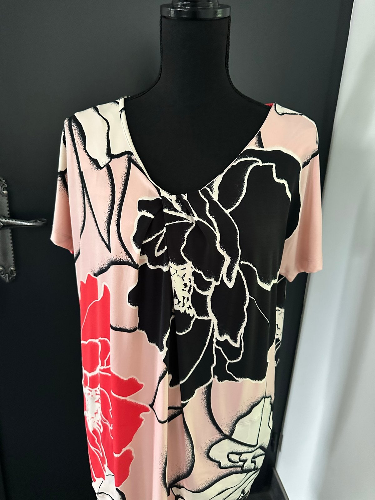 Kyra & Ko jurk met bloemenprint - Maat S, Meerkleurig, Ophalen of Verzenden, Zo goed als nieuw, Knielengte
