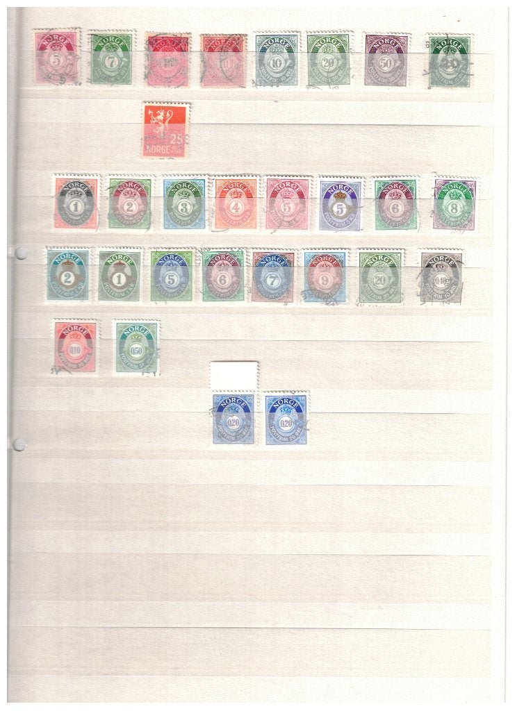 Noorwegen, Postzegels en Munten, Ophalen of Verzenden, Noorwegen, Gestempeld
