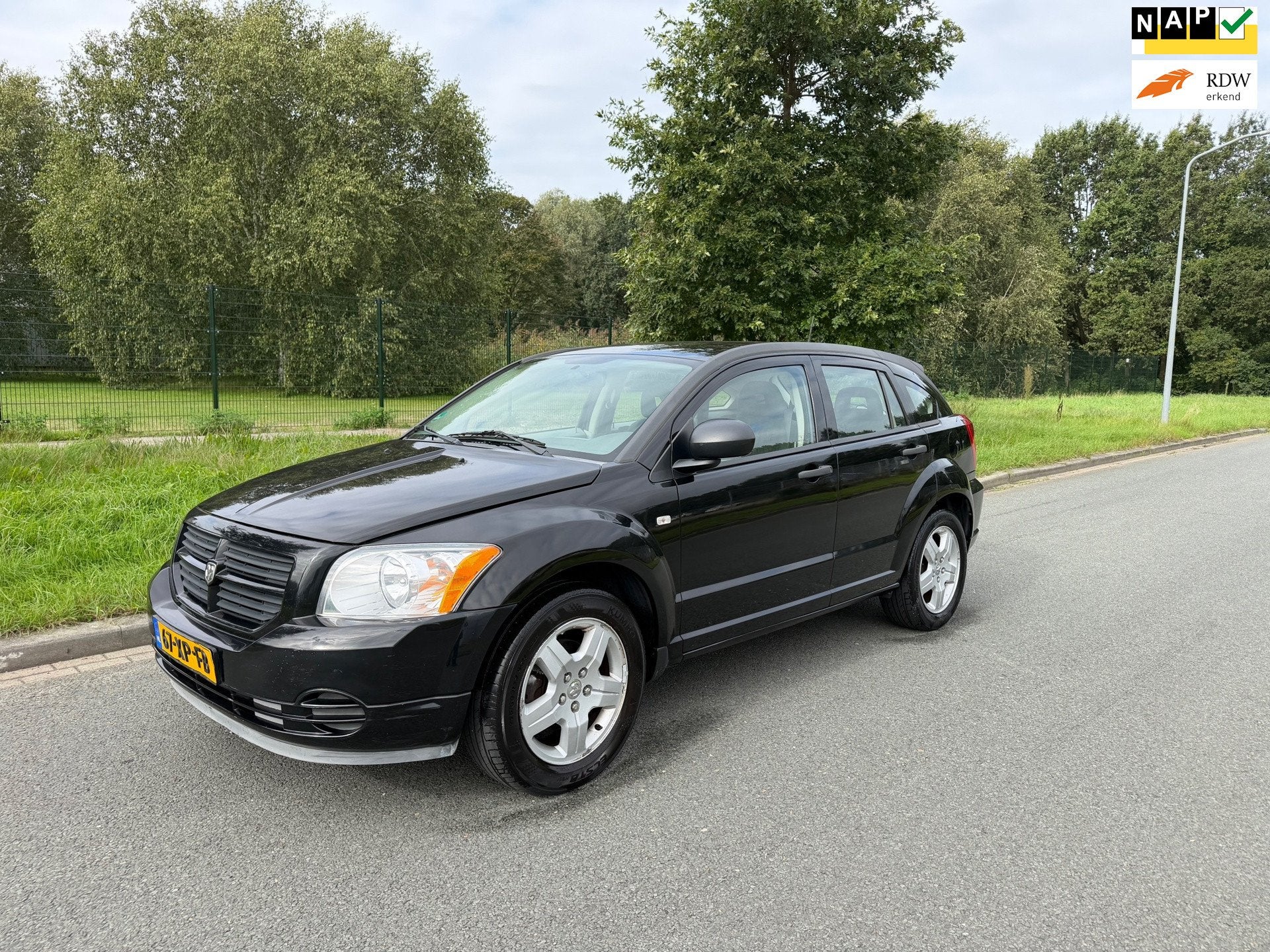 Dodge Caliber 2.0 SE, Auto's, 450 kg, Gebruikt, Zwart, Origineel Nederlands
