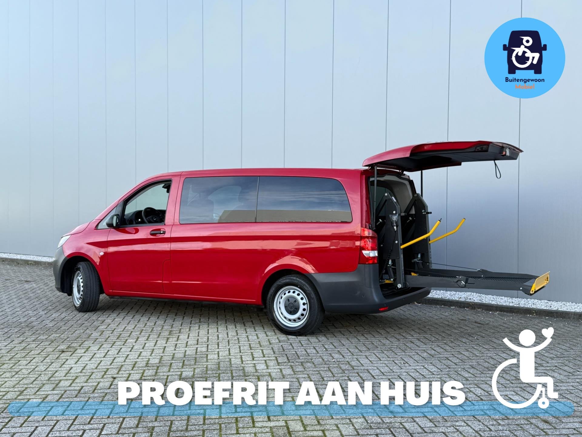 Mercedes-Benz Vito Tourer 2020 Dahl lock (Airco) 4 Persoons, Auto's, Automaat, Gebruikt, Zwart, 4 cilinders