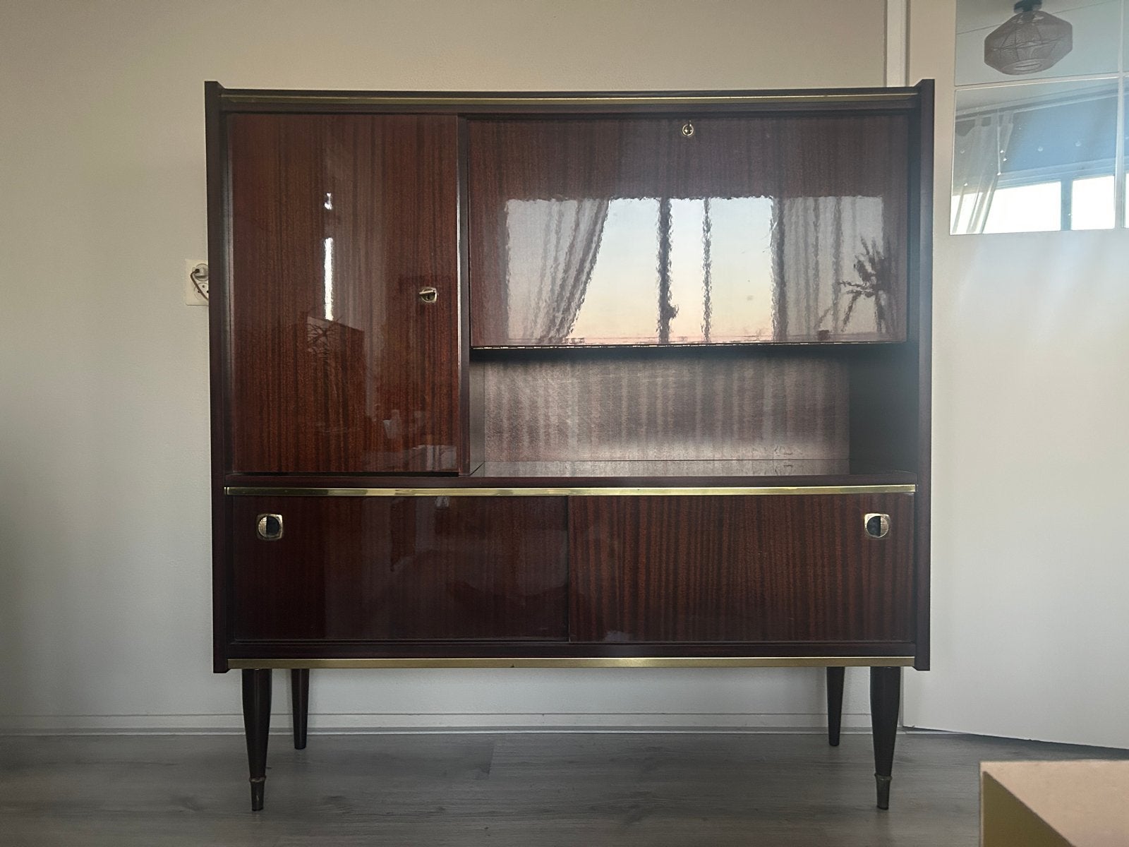 Vintage Deense Secretaire Kast '60 Design, Antiek en Kunst, Antiek | Meubels | Kasten, Ophalen