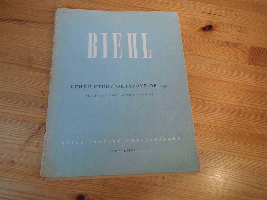 Biehl - lehke etudy oktavove, Gebruikt, Klassiek, Ophalen of Verzenden, Artiest of Componist