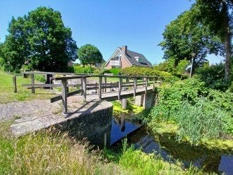 hardhouten brug, Tuin en Terras, Vijvers, Ophalen, Gebruikt