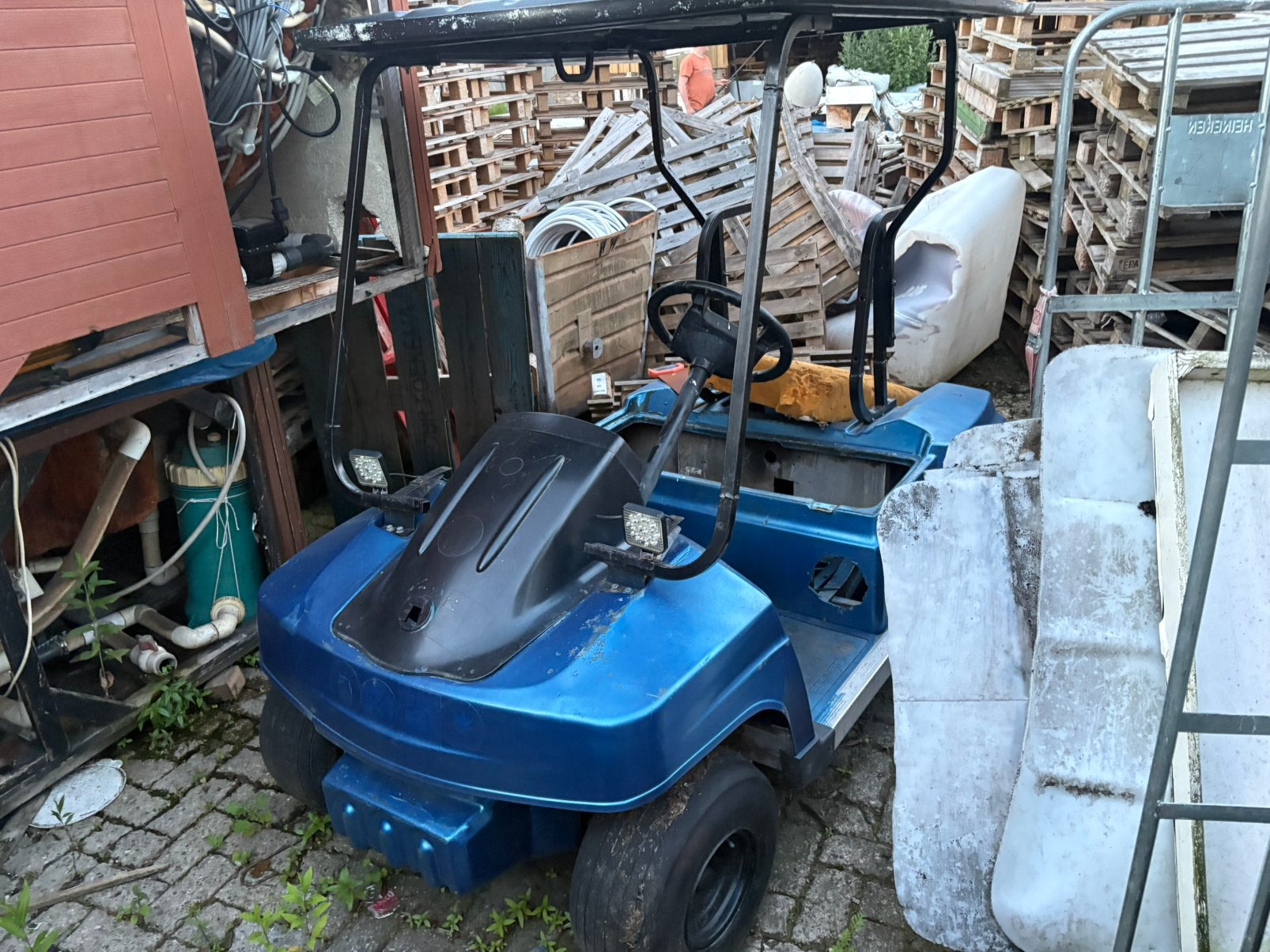 Golfkar met motorblok motorblok moet nagekeken worden, Ophalen of Verzenden, Zo goed als nieuw
