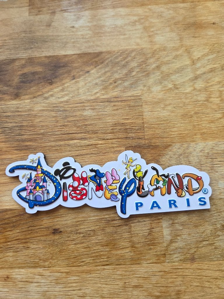 Disneyland Parijs Magneet - Disney Logo, Verzamelen, Disney, Ophalen, Overige figuren, Zo goed als nieuw, Overige typen