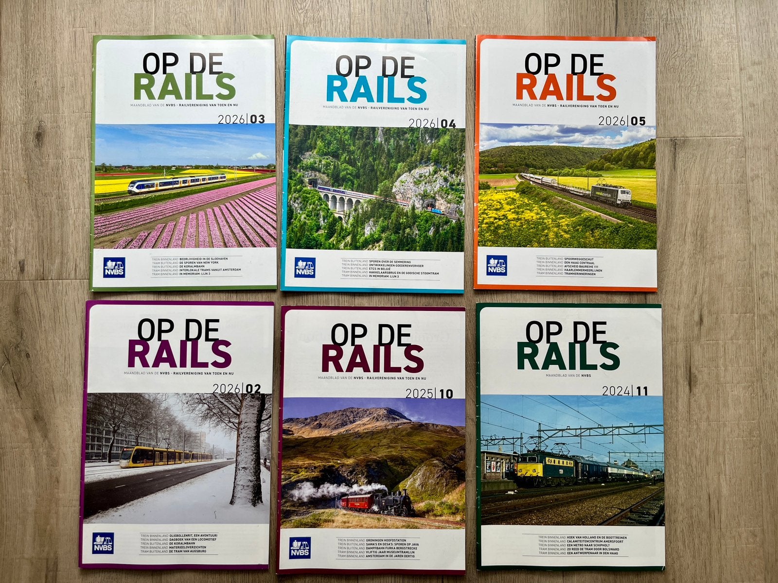 Op de Rails tijdschrift van de NVBS - Diverse edities, Ophalen of Verzenden, Gelezen, Overige typen