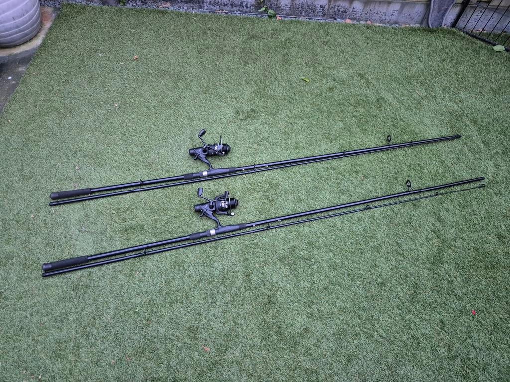 Ultimate Carp Canon Hengels met Molens - Set van 2, Ophalen of Verzenden, Gebruikt, Werphengel