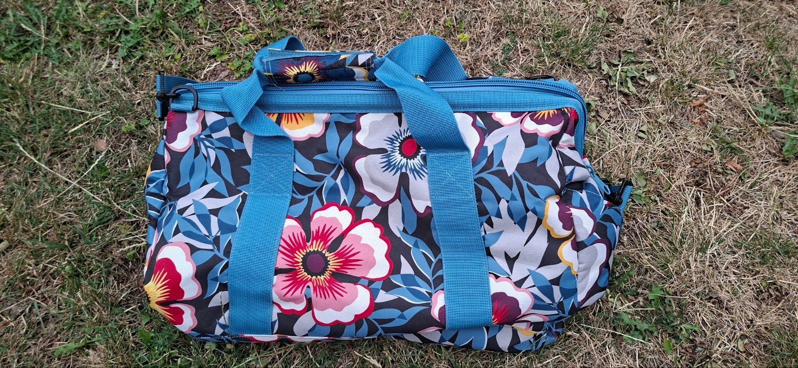 Mooie Reisenthel gebloemde reistas zgan, 40 tot 60 cm, 20 tot 30 cm, Blauw, Ophalen of Verzenden